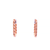 Rose Gold Paperclip Huggie Earrings