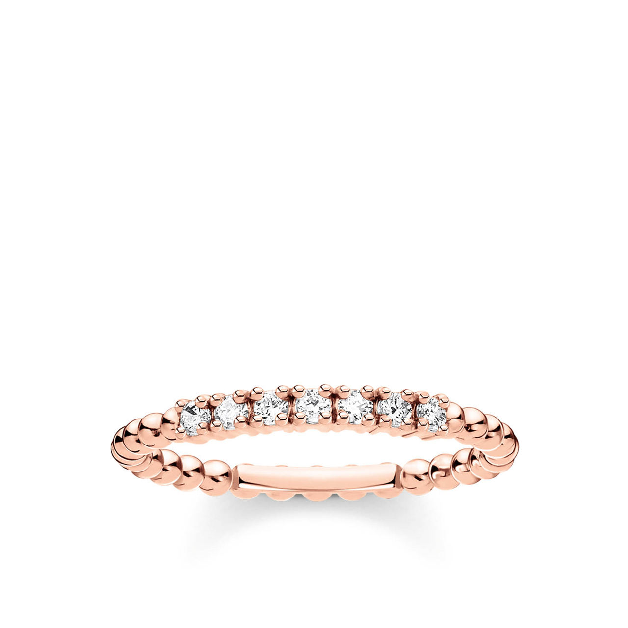 Thomas Sabo Rose Gold Dots with Cubic Zirconia Stones Ring