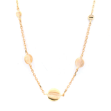 Multi Disc Necklet in Yellow Gold
