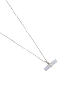 BLUE LACE AGATE T-BAR NECKLACE