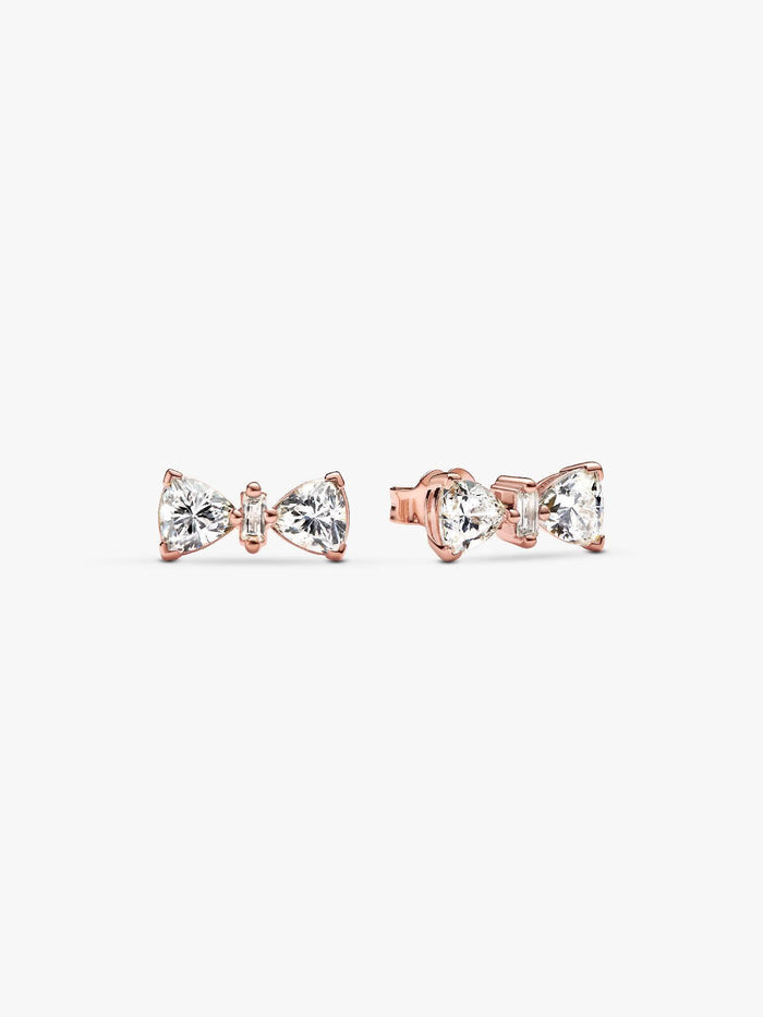 Pandora Sparkling Small Bow Stud Earrings