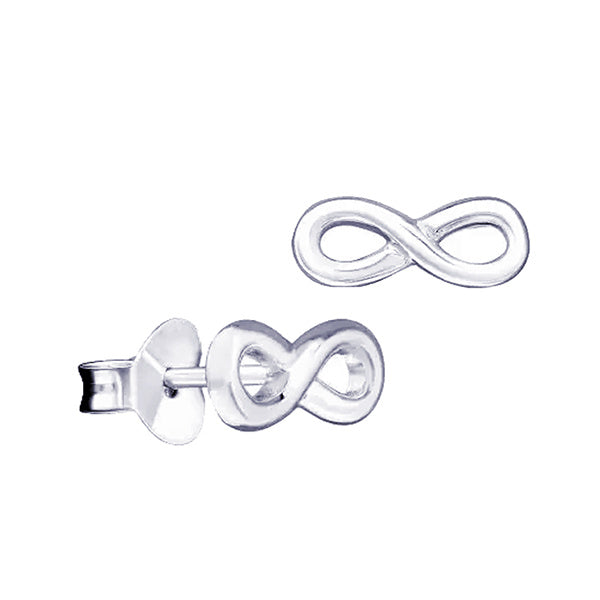 Sterling Silver Infinity Studs