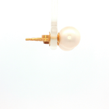 The Cosmic Moon Studs 8-8.5mm Pearl