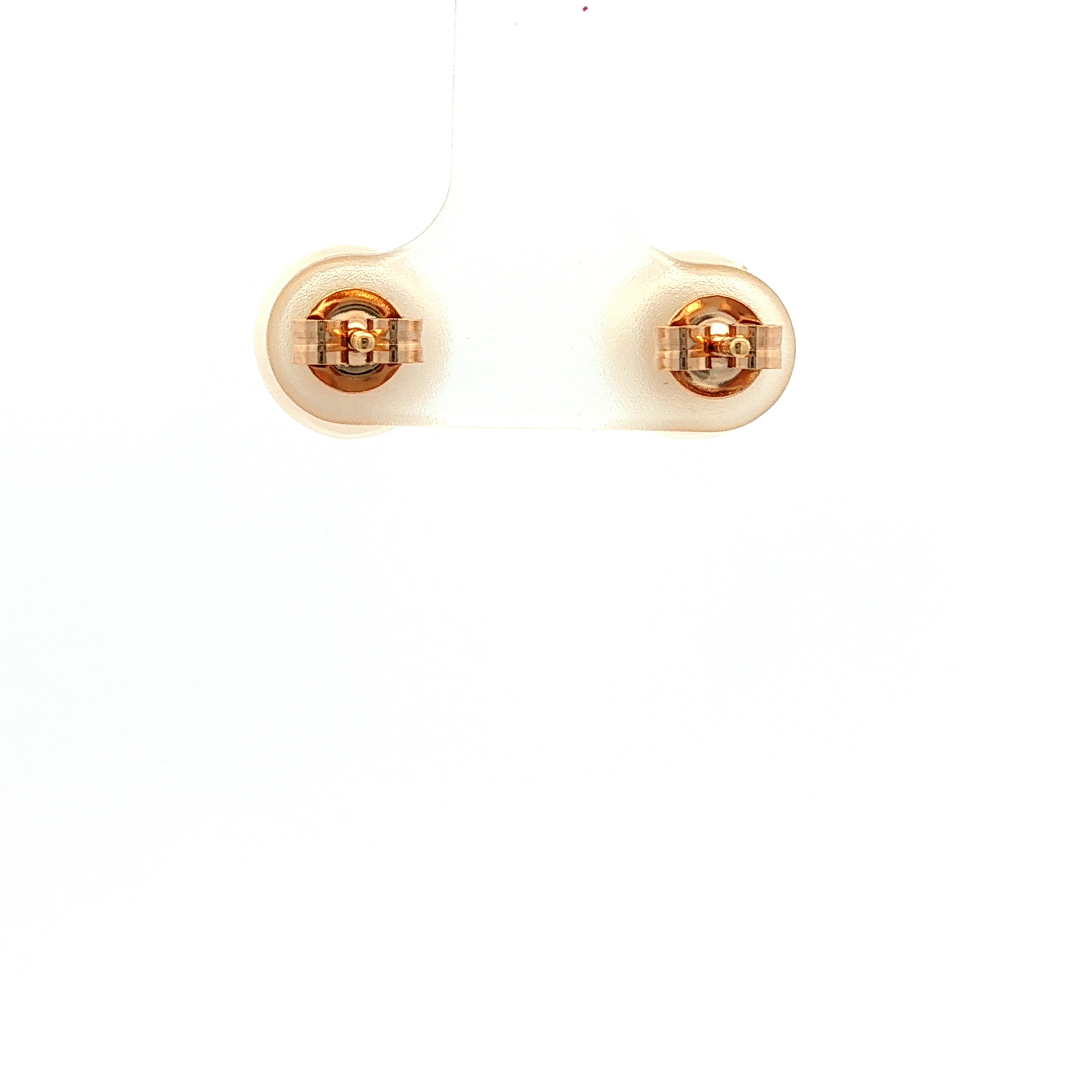 Luna Pearl Studs in Yellow Gold