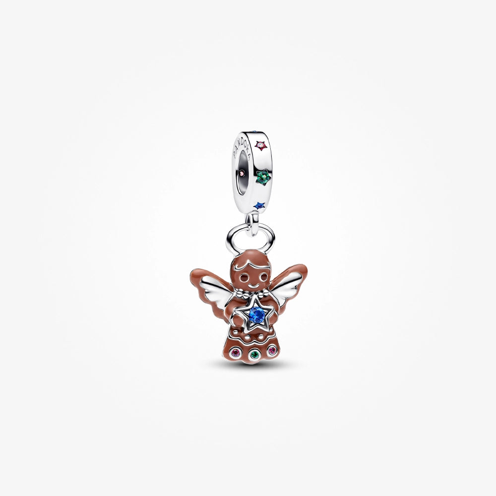 Pandora Gingerbread Angel Dangle Charm