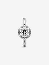 Classic Elegance Silver Ring w Clear CZ