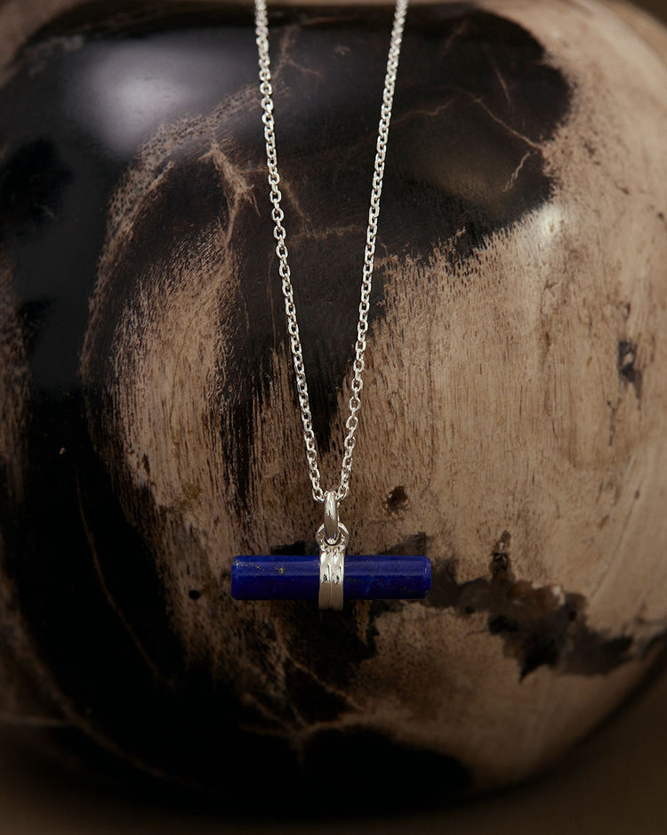 Kirstin Ash Lapis T-Bar Necklace