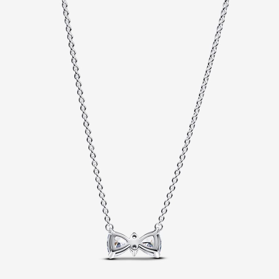 Pandora Sparkling Bow Necklace