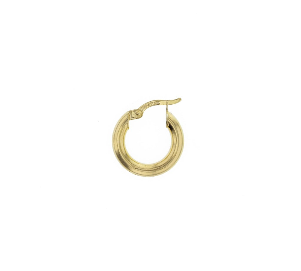 9K Silver Filled Plain Hoop Earrings