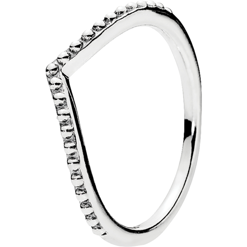 Pandora Beaded Wish Silver Ring