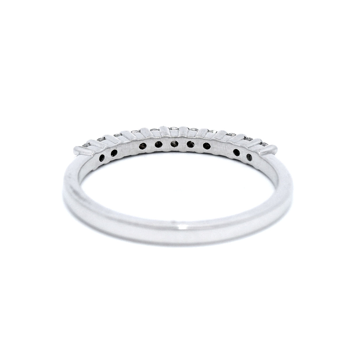Diamond Set Wedding Ring in White Gold