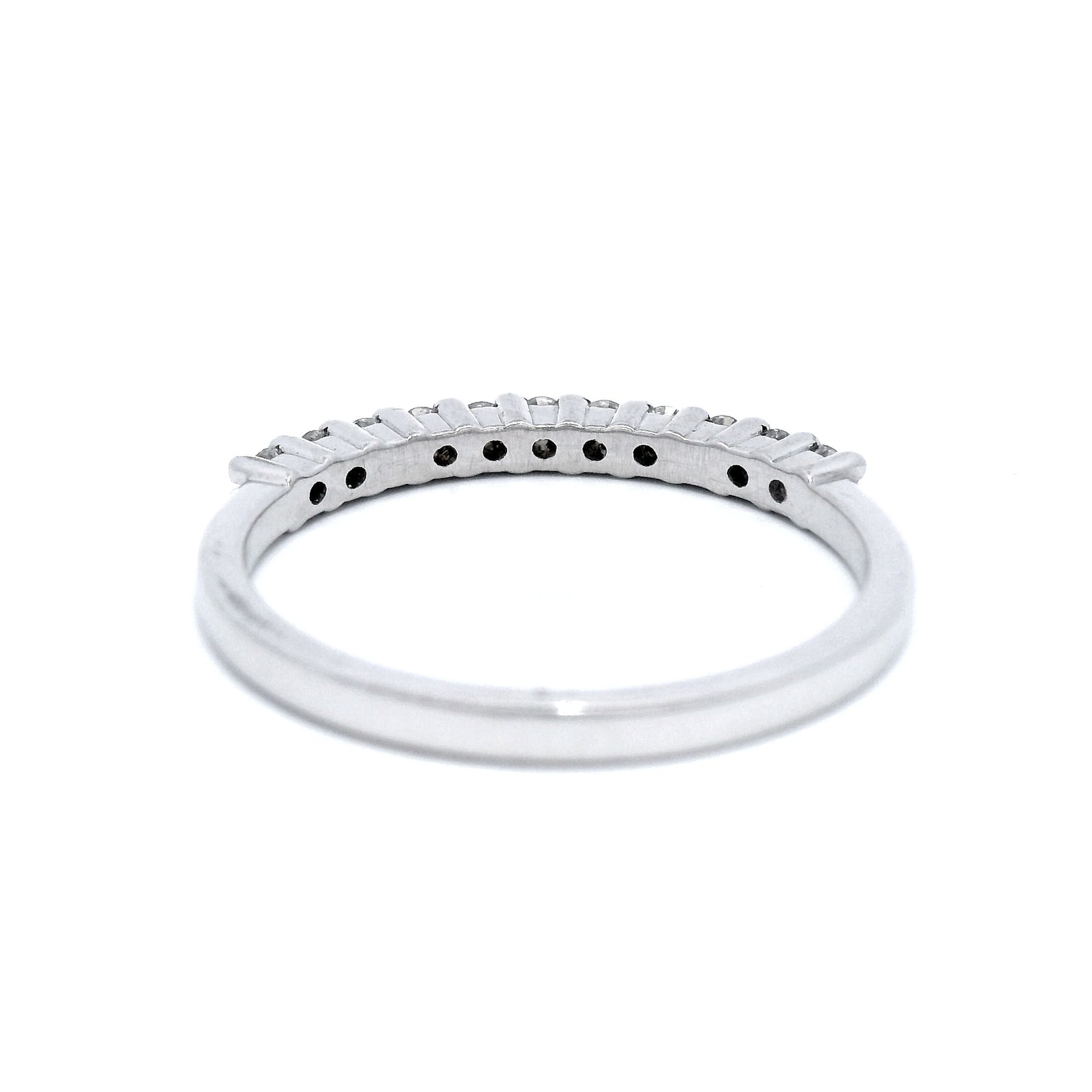 Diamond Set Wedding Ring in White Gold