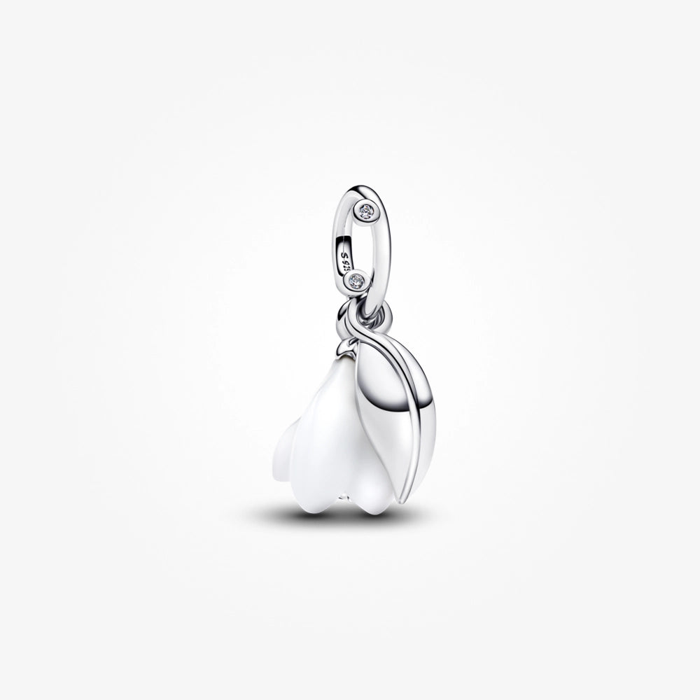 Pandora Snowdrop Flower Dangle Charm