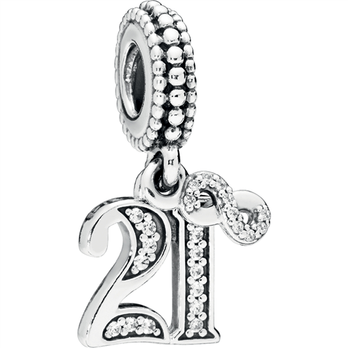 21st Celebration Dangle Charm