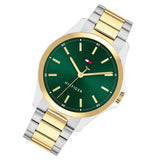 Tommy Hilfiger Two-Tone Steel Green Dial Men's Watch