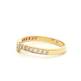 Diamond Ring in 18ct YG with 17x.02ct Dia SZ M1/2
