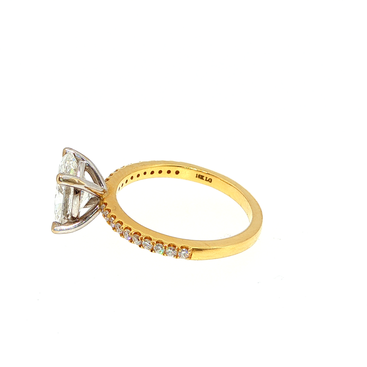 18 Carat Yellow Gold Diamond Ring