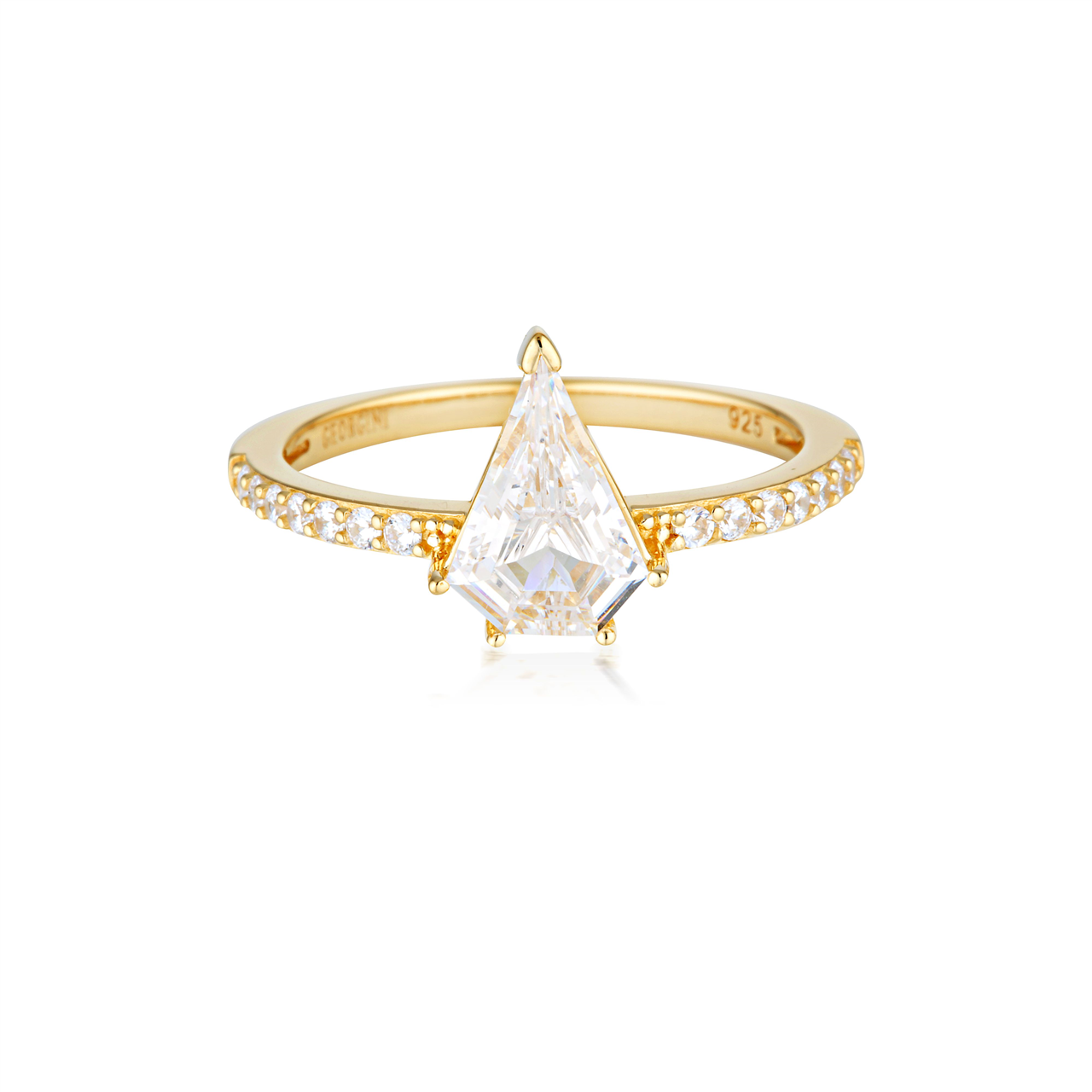 Georgini Rock Star Shield Ring Silver