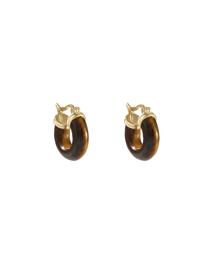 Kirstin Ash Tempo Tigers Eye Hoops