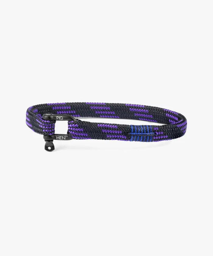 Pig and Hen Vicious Vik Black/Royal Purple/Black Bracelet