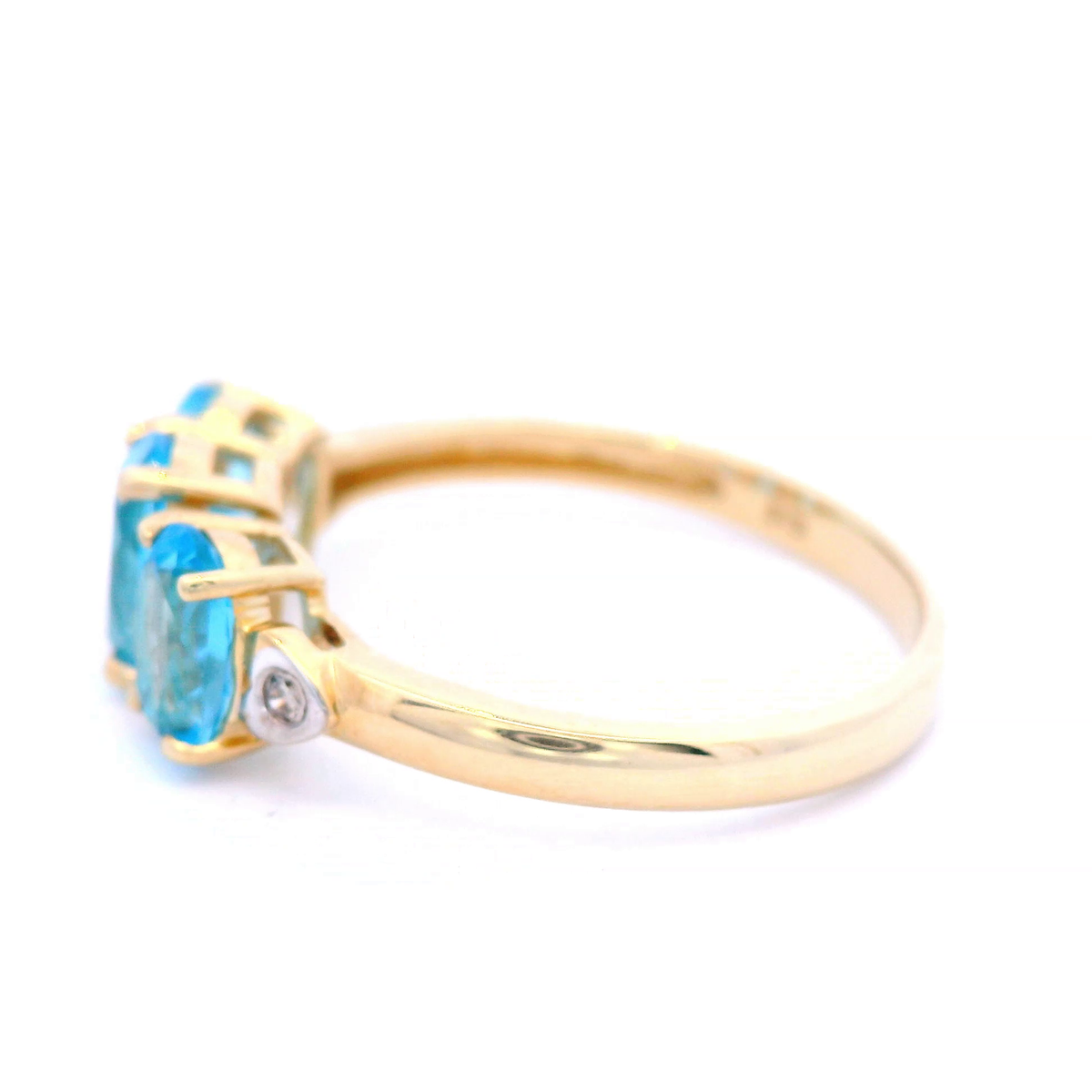 Blue Topaz and Diamond Dress Ring