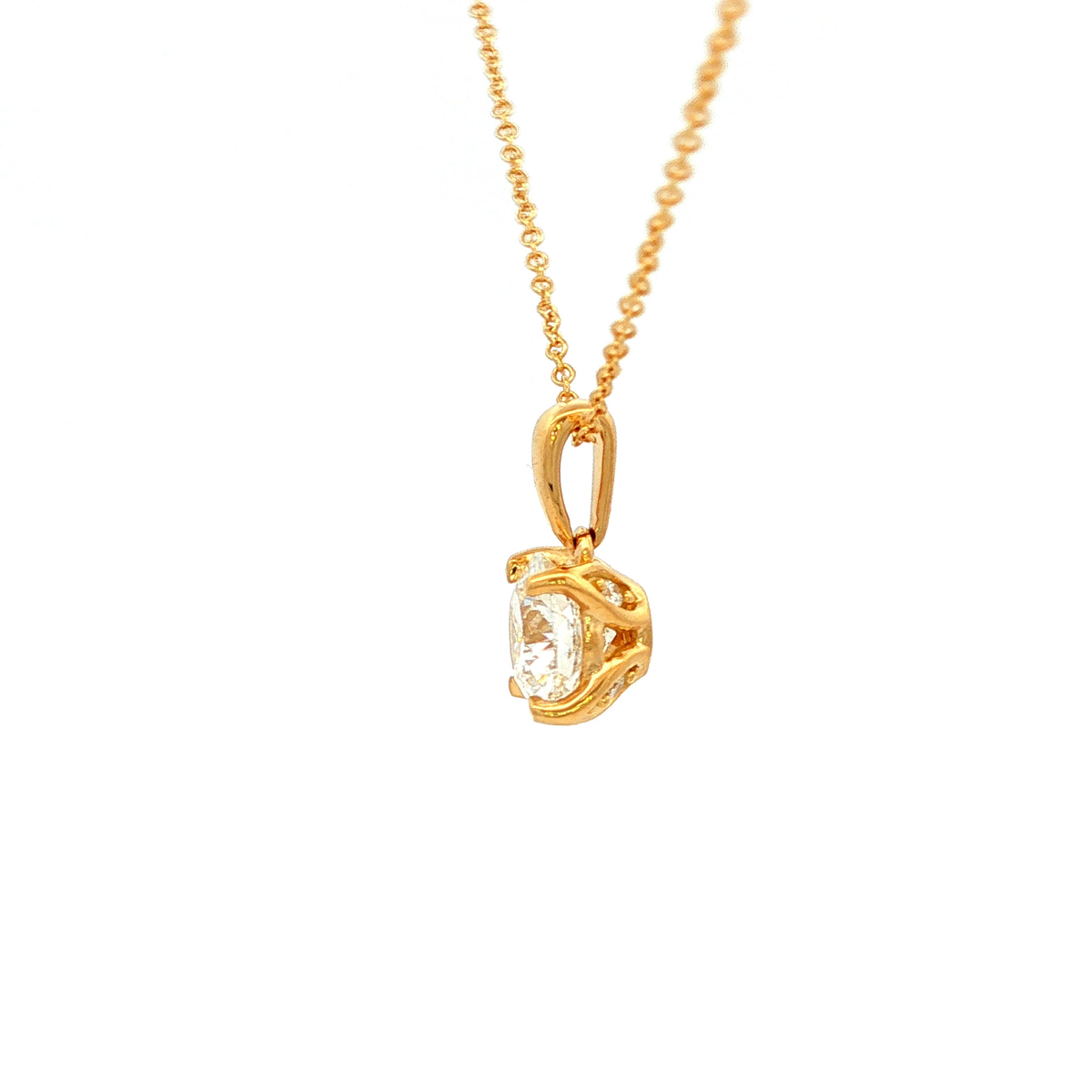 Above Love 4-Claw Lab Grown Diamond Pendant