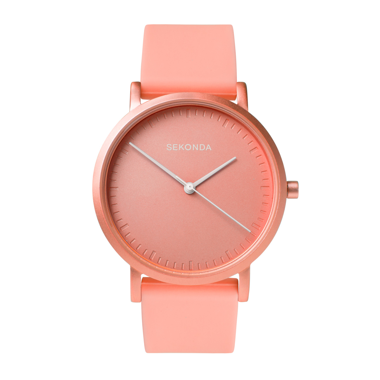 Sekonda Palette Ladies Watch | Coral Case & Silicone Strap with Coral Dial