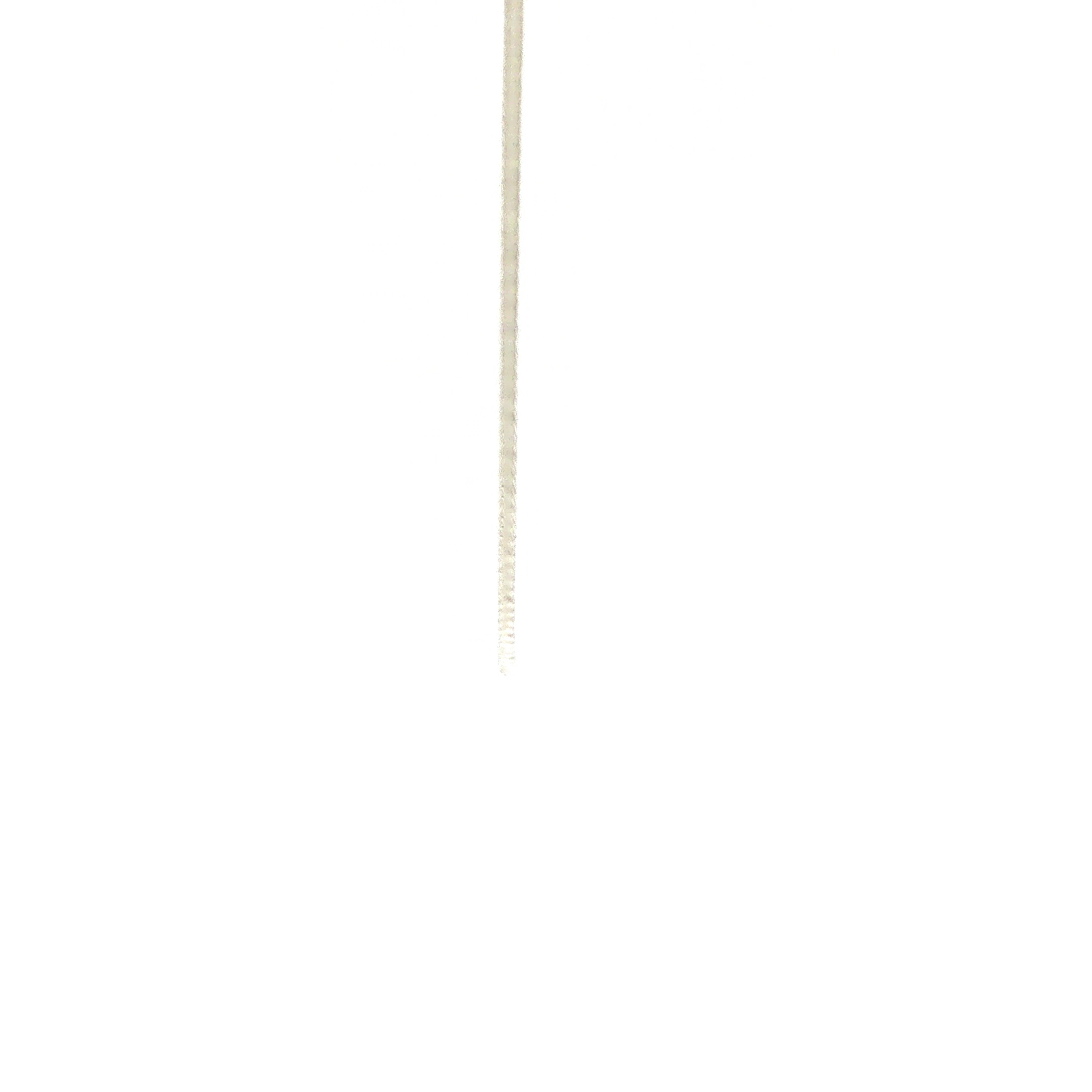 Triple Wheat 12 Cuts (Round Look) Necklace in White Gold