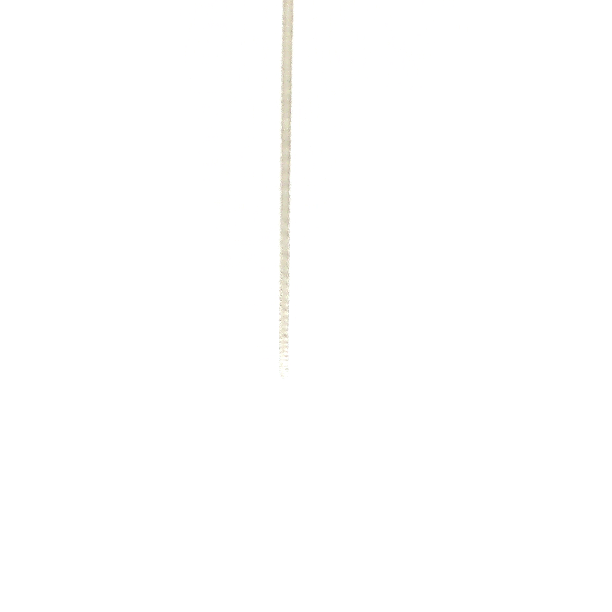 Triple Wheat 12 Cuts (Round Look) Necklace in White Gold