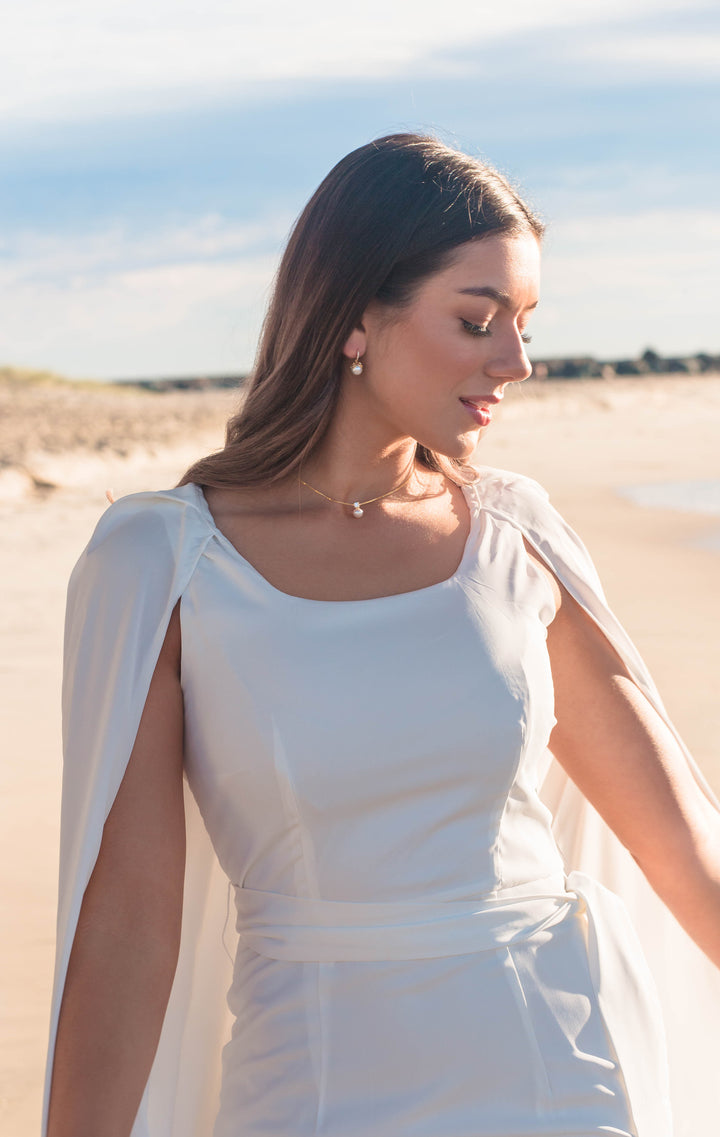 Georgini Oceans Noosa Freshwater Pearl Necklace Gold