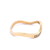 Diamond Set Wave Ring Set in Yellow Gold