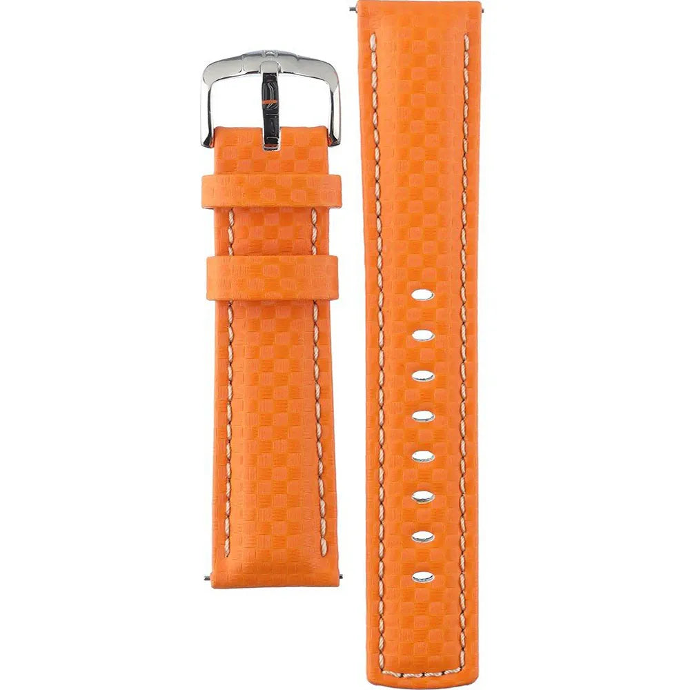 Hirsch Carbon Orange Strap