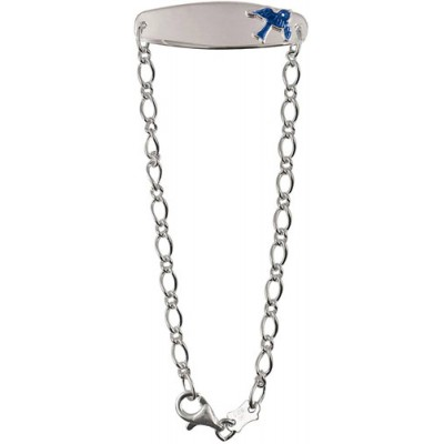 Sterling Silver Bluebird ID Baby Bracelet