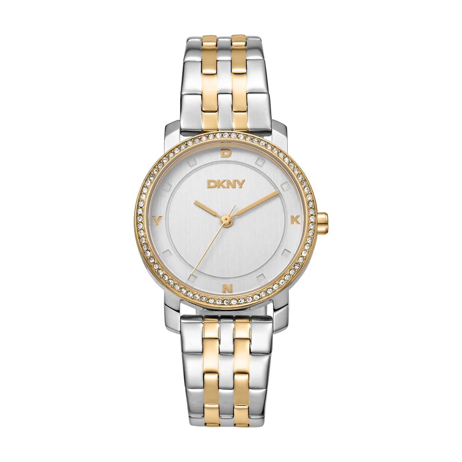 DKNY Astoria Glitz Silver Dial Stainless Steel Watch