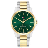 Tommy Hilfiger Two-Tone Steel Green Dial Men's Watch