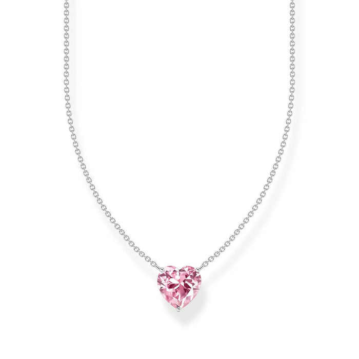 Thomas Sabo Necklace with Pink Heart-Shaped Pendant