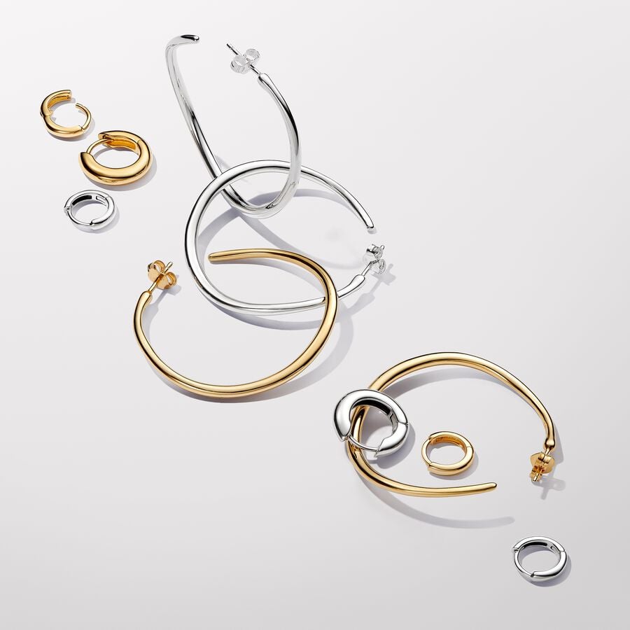 Pandora Round Hoop Earrings