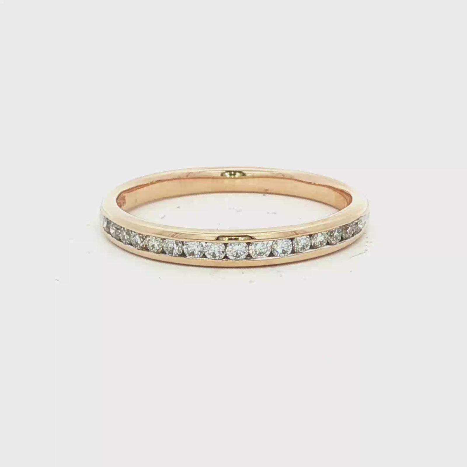 Gold Eternity Ring with Brilliant-Cut Diamonds