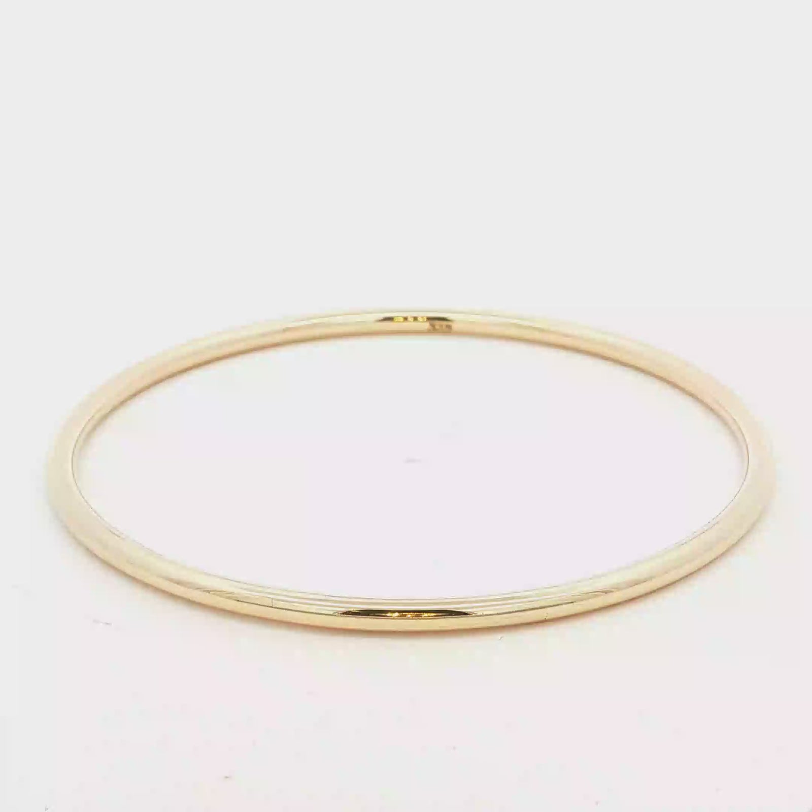 3mm Golf Bangle in 9 Carat Yellow Gold