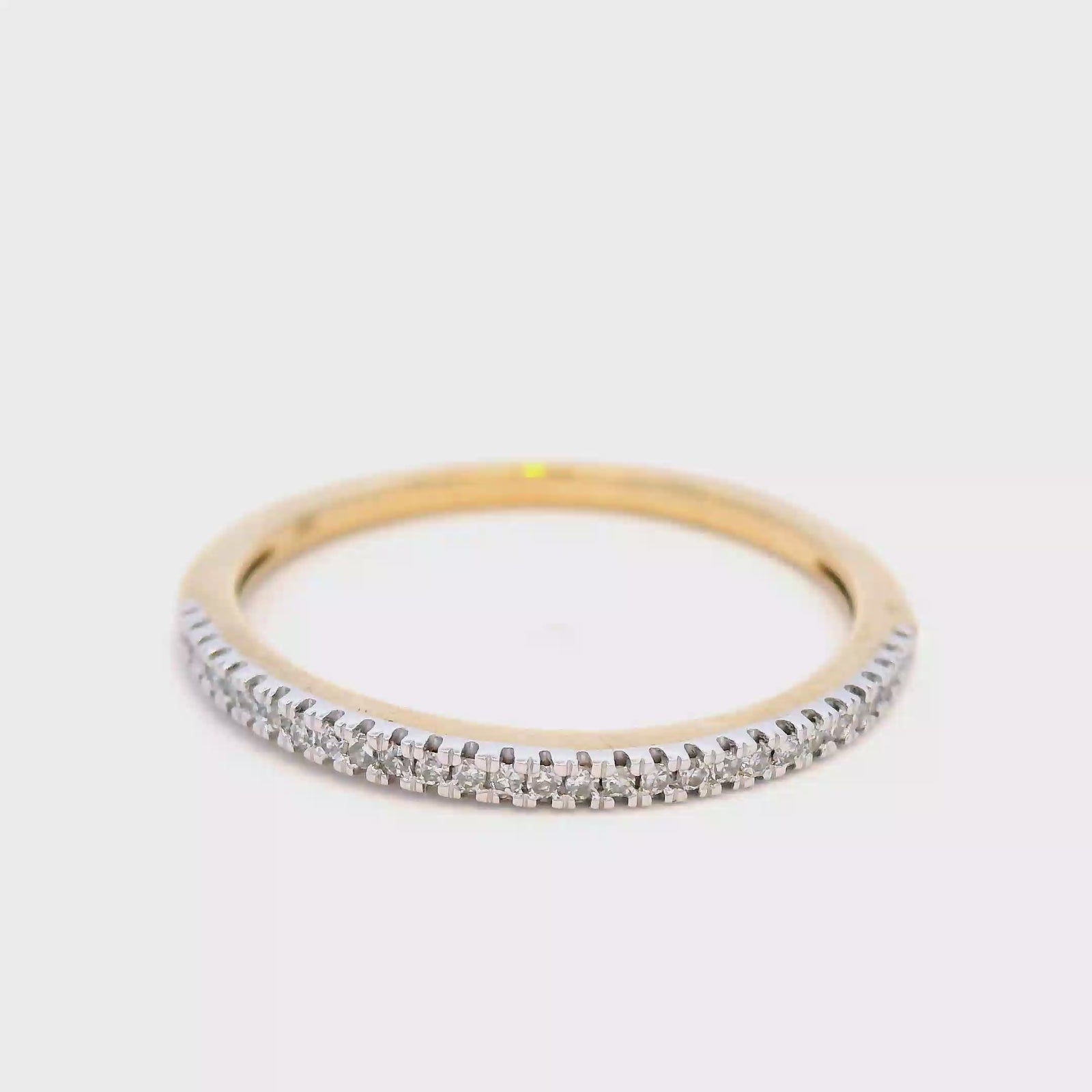 Diamond Ring with 0.08ct Diamonds in 9K Yellow Gold