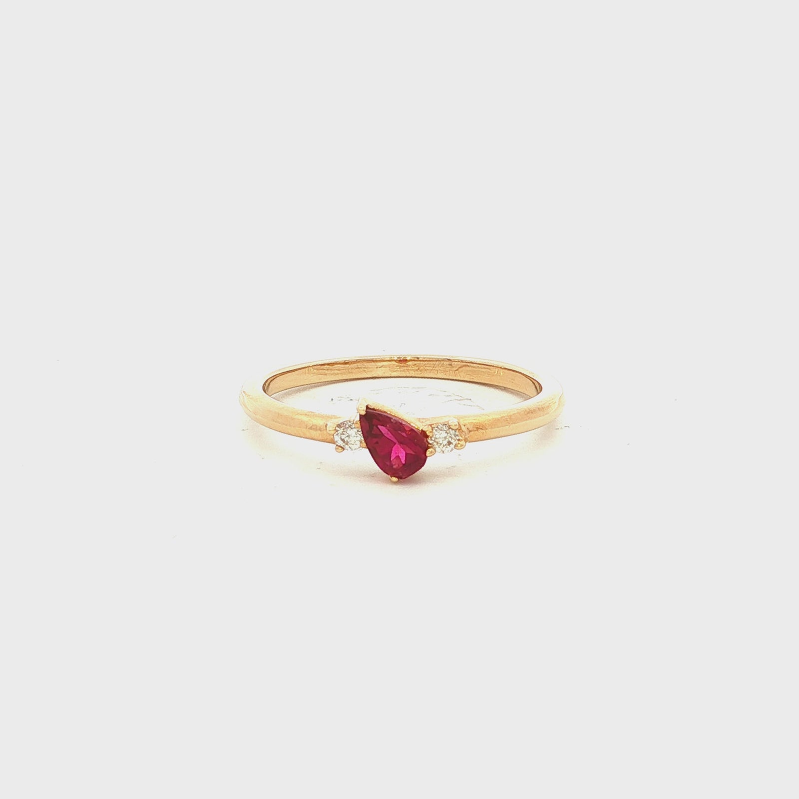 Pink Tourmaline Dress Ring in Yellow Gold