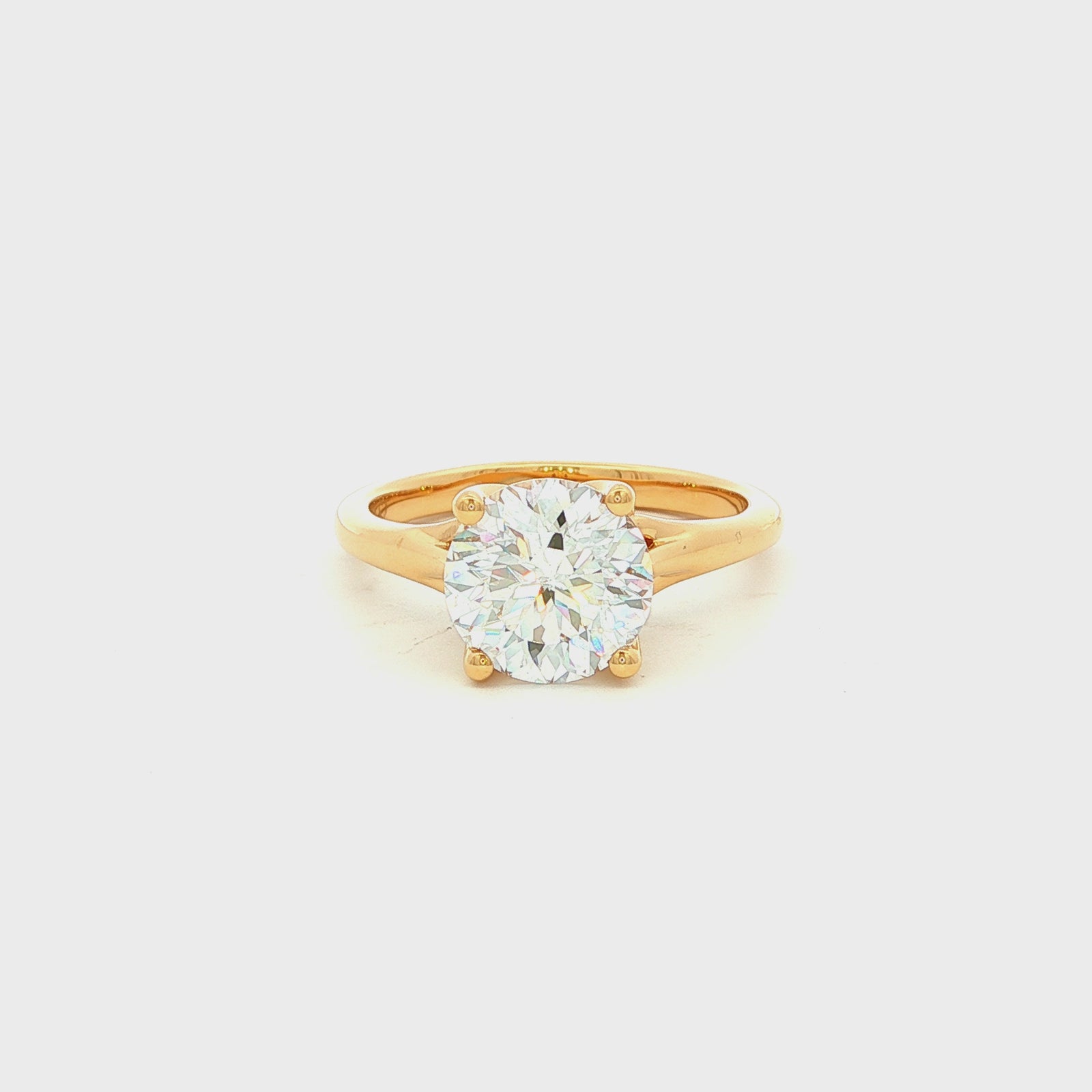 Engagement Ring Above Love Lab Grown Solitaire Diamond