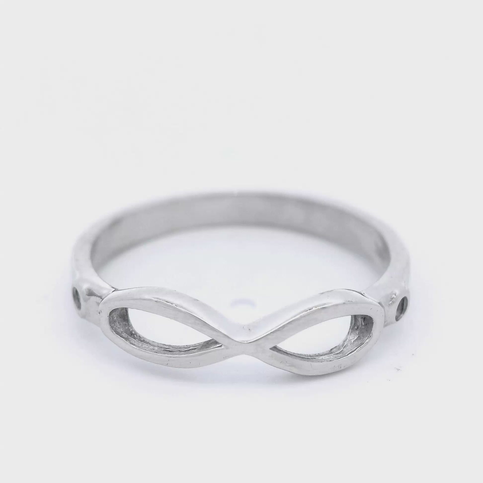 White Gold Infinity Ring