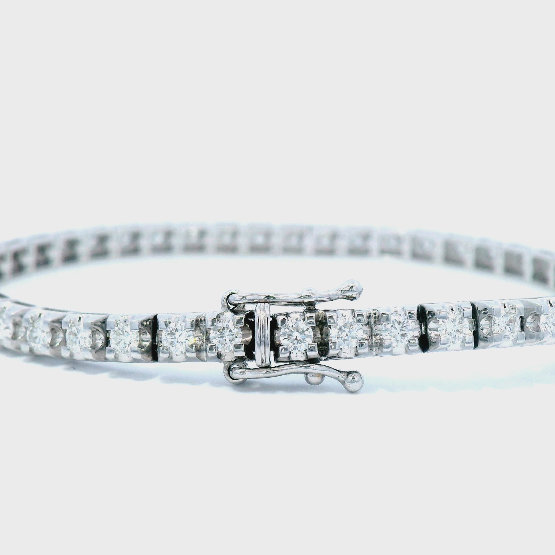 White Gold Tennis Bracelet