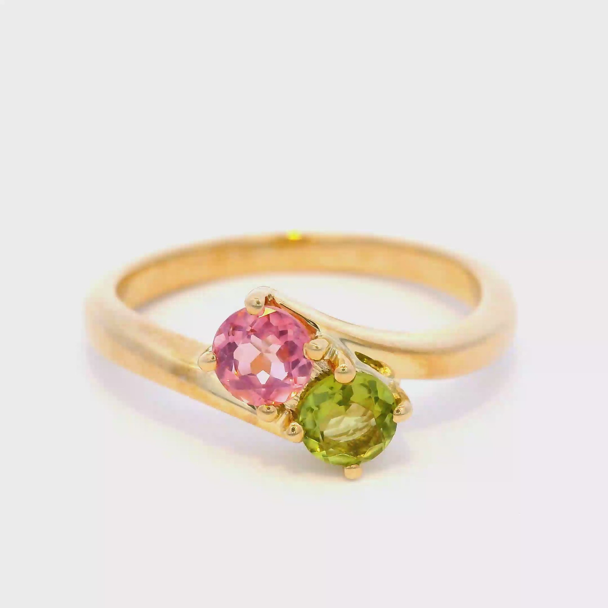 Peridot, Pink Tourmaline Size O 2x4.25mm
