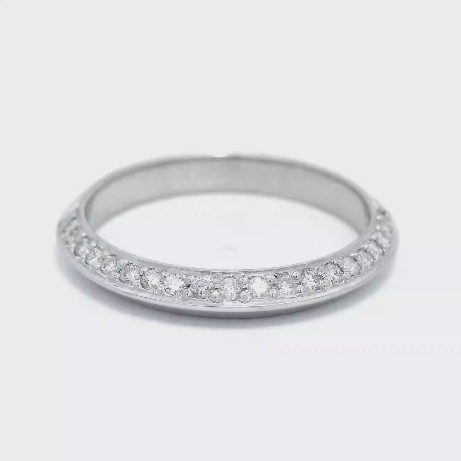 18CT W/G EZIFIT Dia SET WEDDER SZ  O
