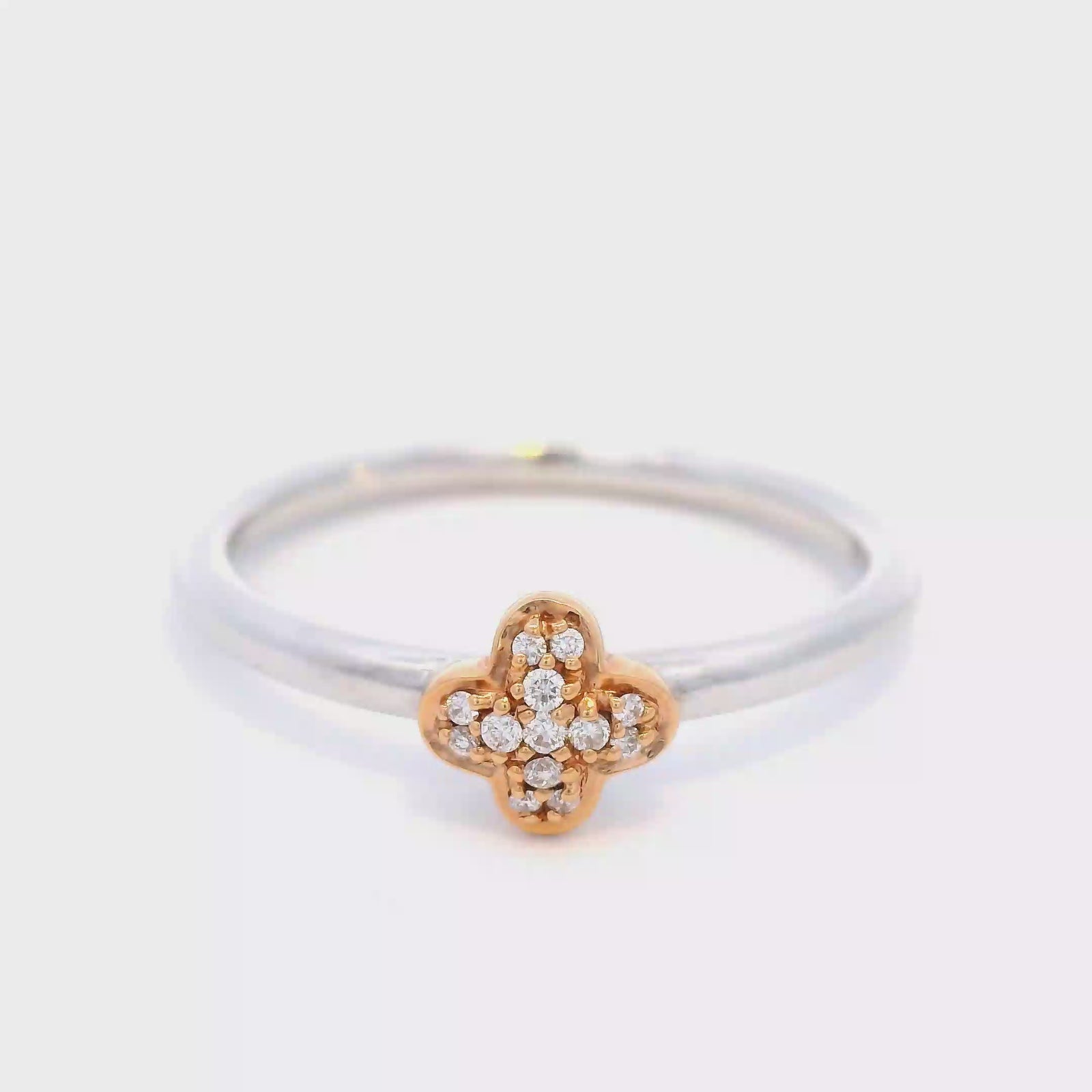 Diamond Dress Ring in White Gold