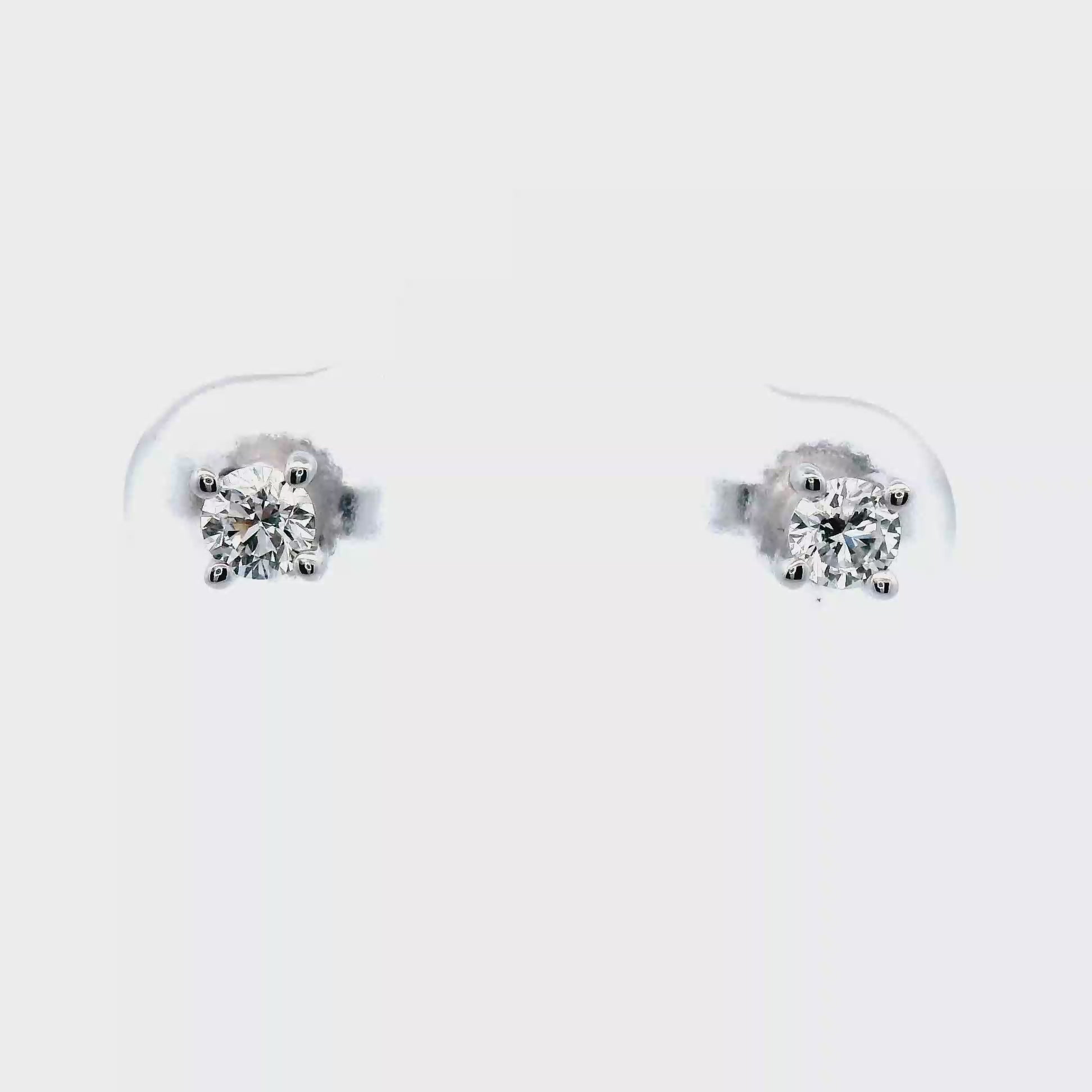 0.26ct Lab Grown Diamond Earrings in 9K White Gold