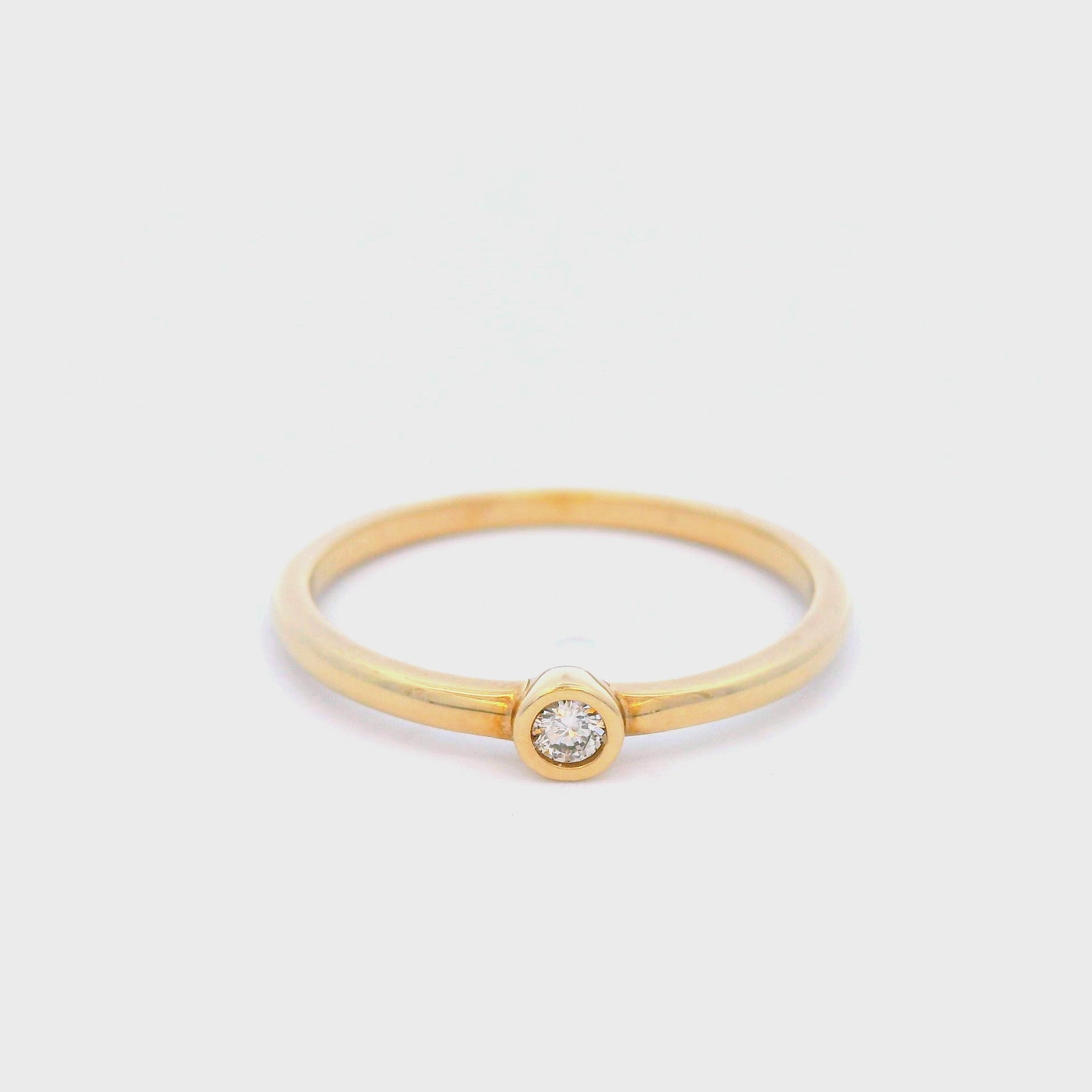 0.5 Carat Yellow Gold Diamond Ring