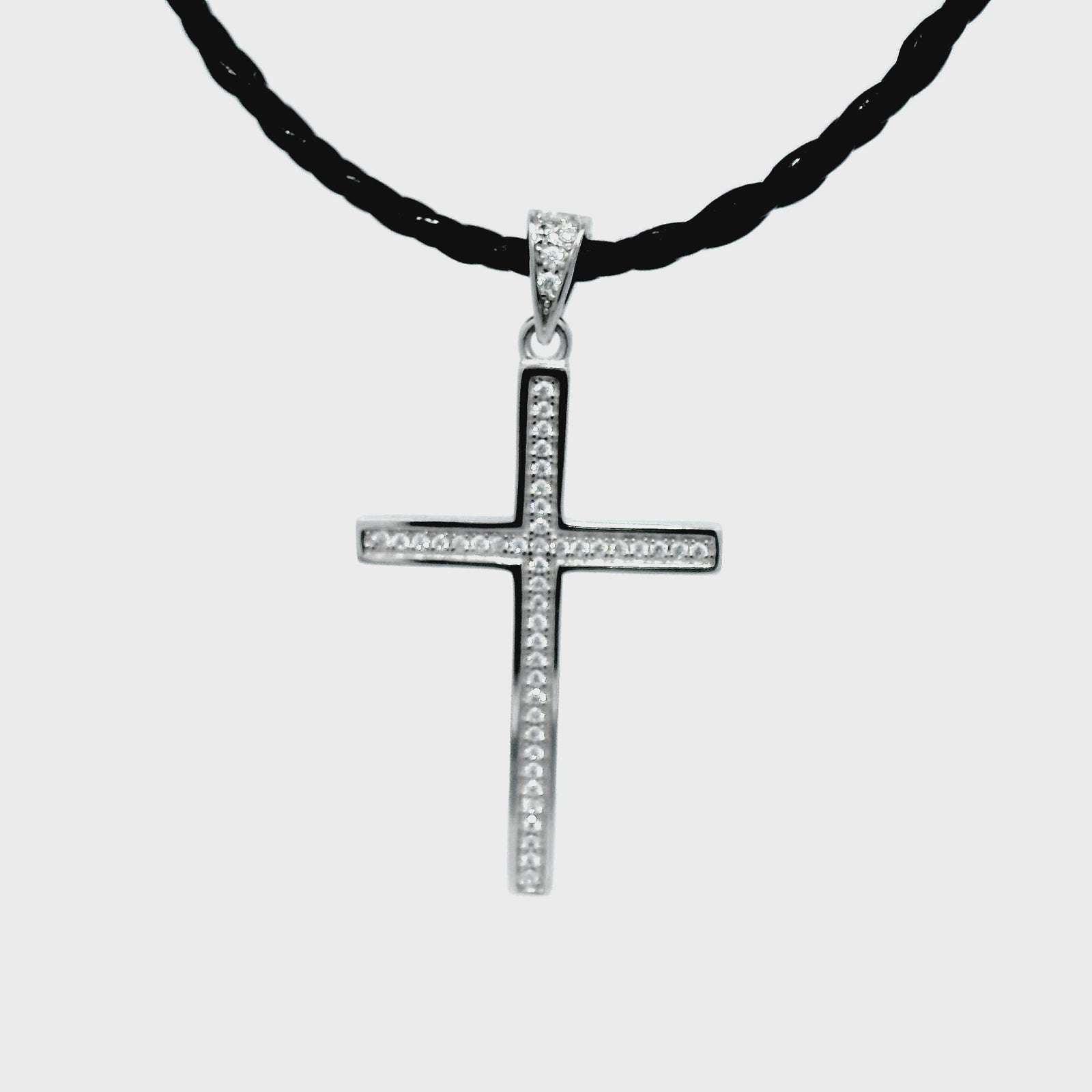 Sterling Silver Large Cross Pendant